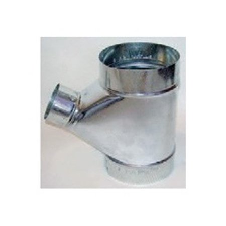 GRAY METAL PRODUCTS Gray Metal Products 3603018 6 x 6 x 3 in. Galvanized Connector Wye Pipe 3603018